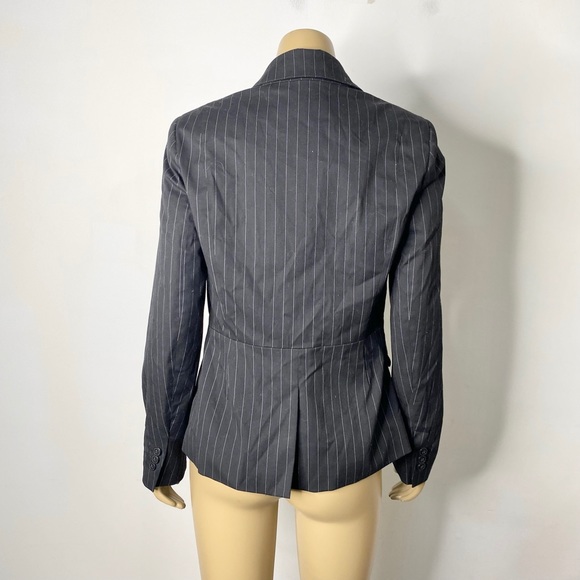 New York and Company Women’s NWT Size 6 Striped Button Closure Blazer Jacket - Picture 4 of 8